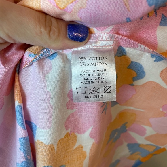 Michelle Mcdowell Molly Dress Primrose Multi Size Medium Tiered Collared - Picture 6 of 9